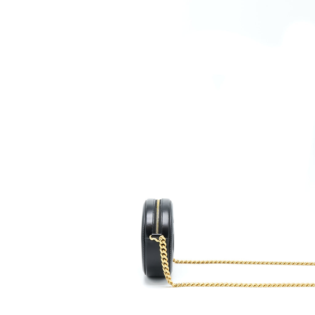 Celine Oval Bag Cuir Triomphe Calfskin/Velvet with Chain