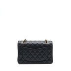 Chanel Small Classic Double Flap Bag Caviar Black LGHW (Microchip)