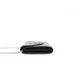 Saint Laurent Envelope Monogram Wallet on Chain in SHW