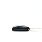 Saint Laurent Envelope Monogram Wallet on Chain in SHW