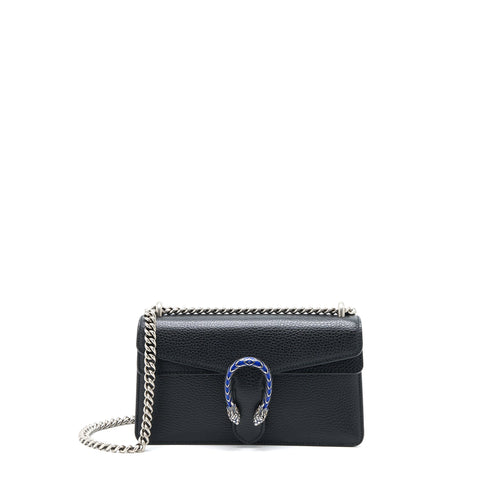 Gucci Small Dionysus Shoulder Bag Black SHW