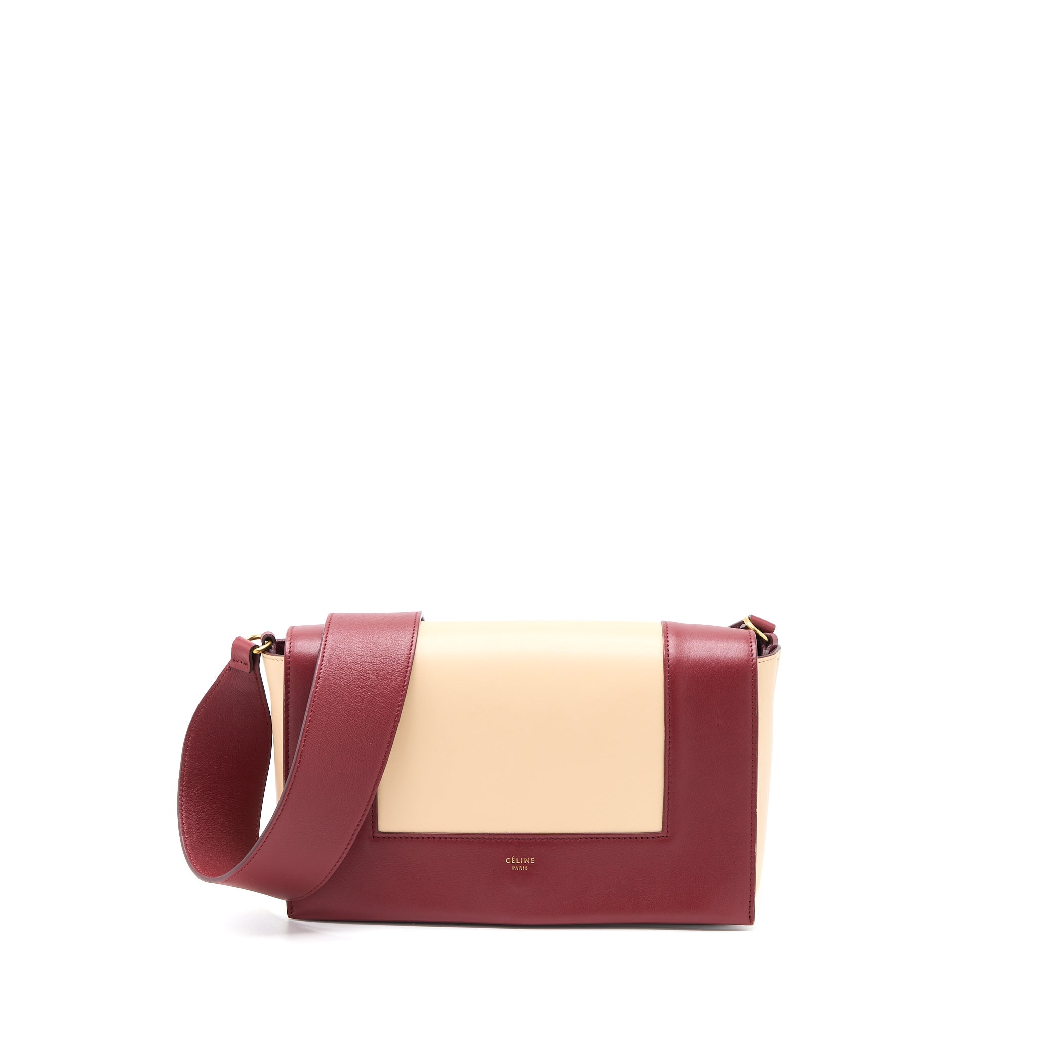 Celine Frame Bag Calfskin Multicolour Red/Beige
