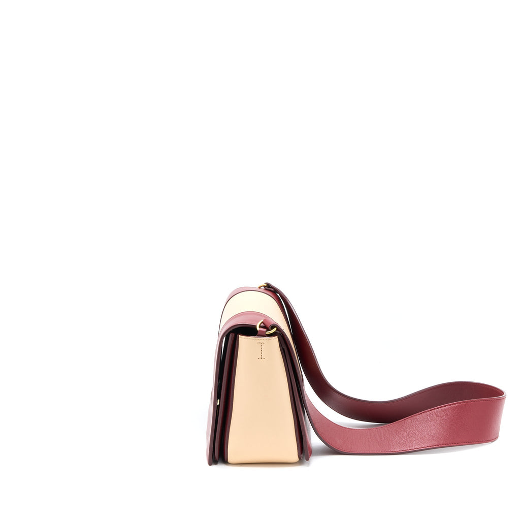 Celine Frame Bag Calfskin Multicolour Red/Beige