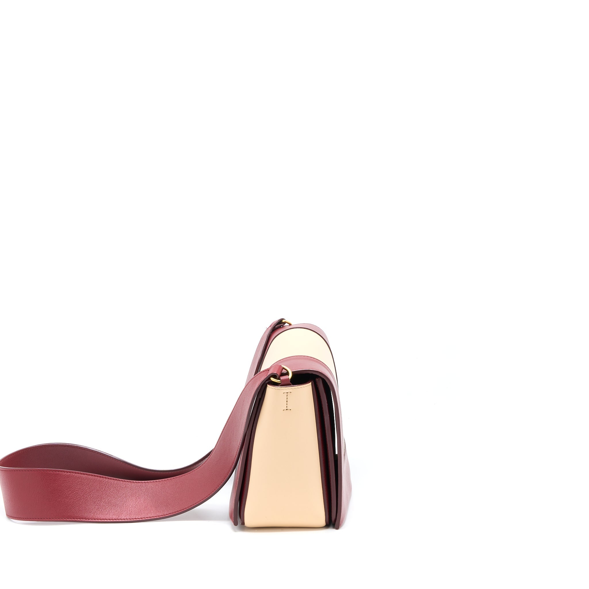 Celine Frame Bag Calfskin Multicolour Red/Beige