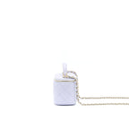Chanel 21K Mini Top Handle Vanity With Chain Light Purple LGHW