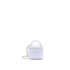 Chanel 21K Mini Top Handle Vanity With Chain Light Purple LGHW