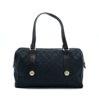 Gucci Boston Bag GG Supreme Fabric Black SHW