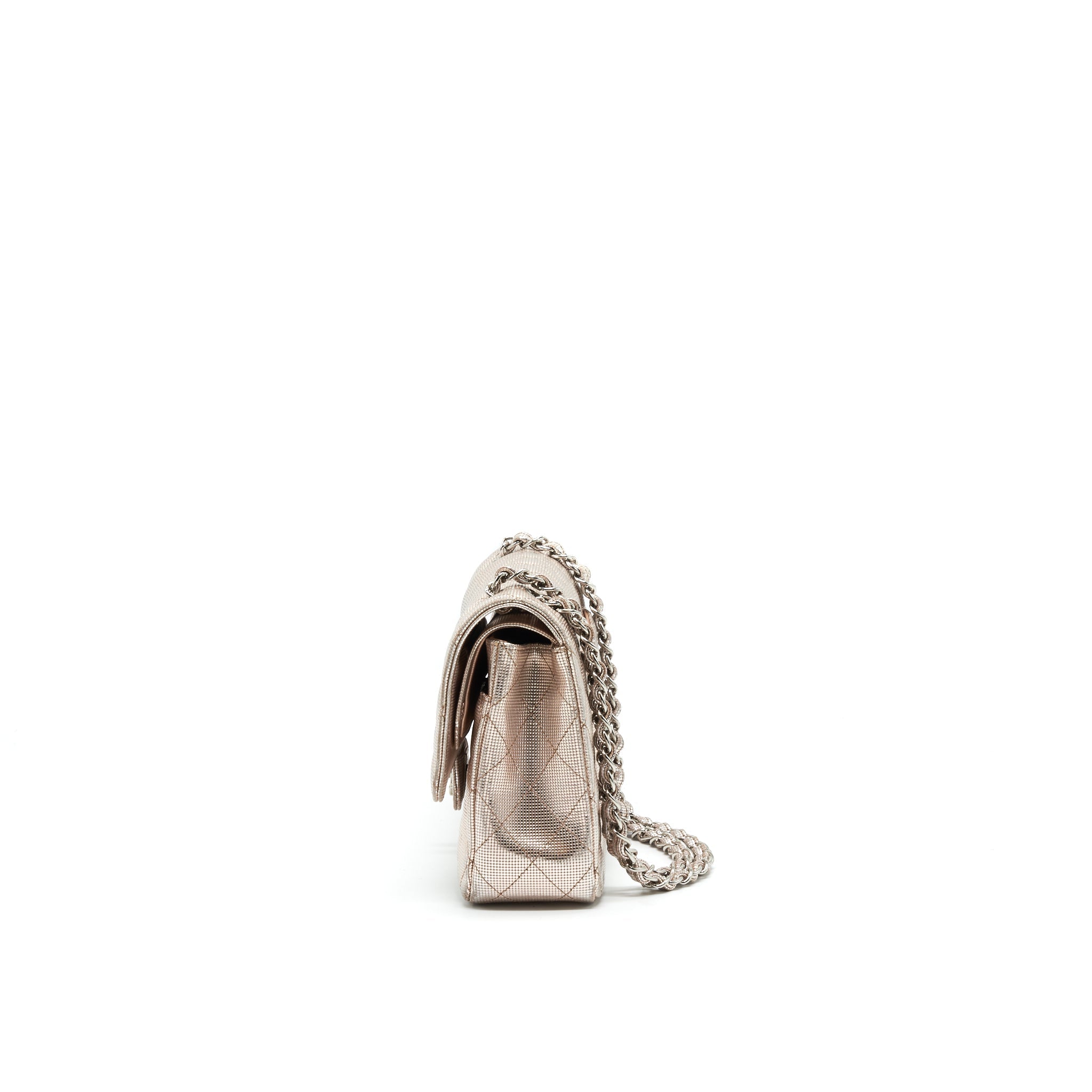 CHANEL SEASONAL MEDIUM FLAP BAG IN CHAMPAGNE PINK SHW