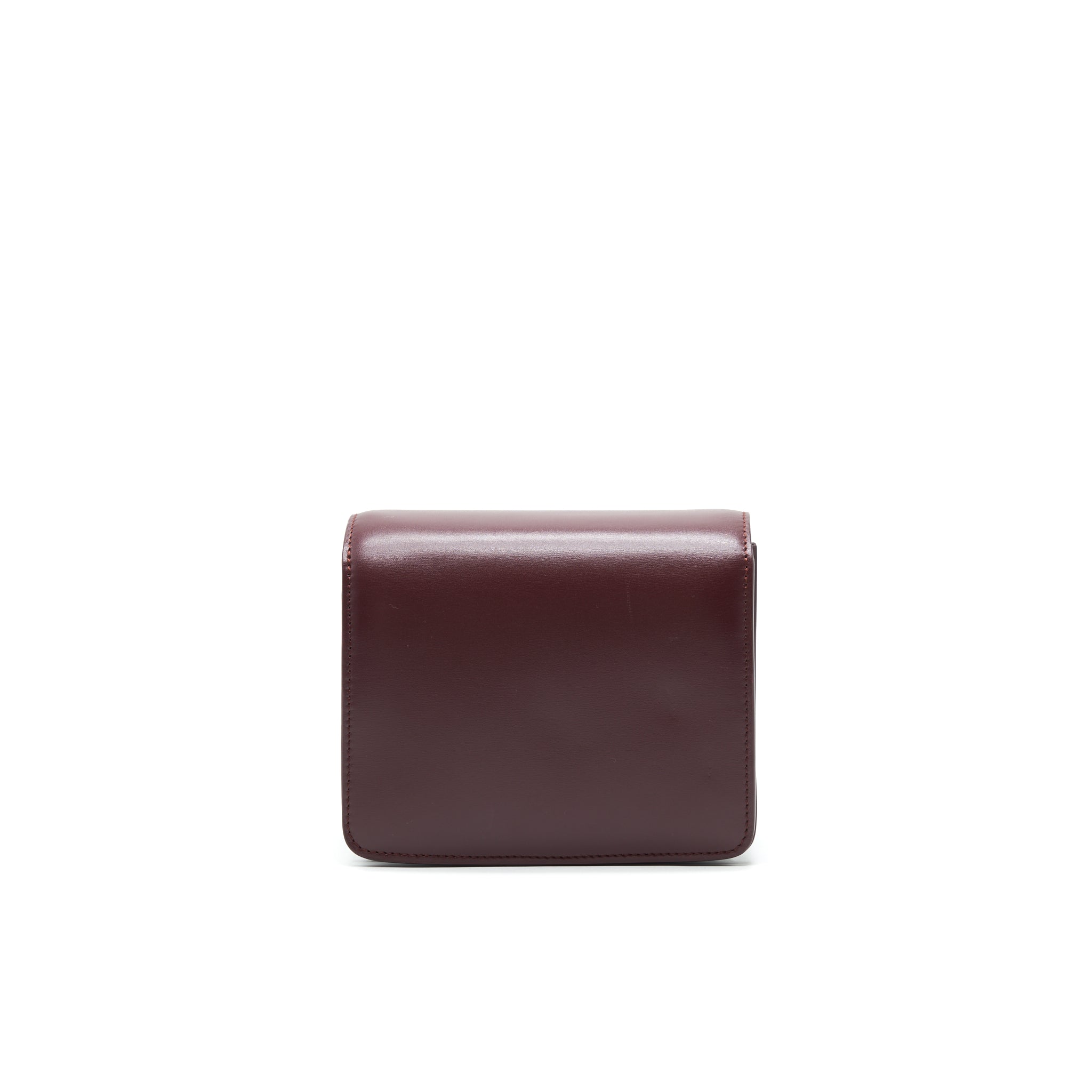 CELINE SMALL CLASSIC BAG IN BOX CALFSKIN BURGUNDY