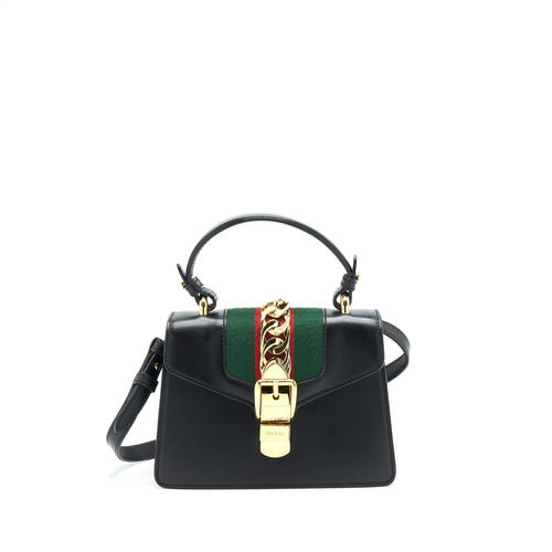 Gucci Mini Sylvie 20cm Black