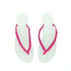 Chanel Size 38.5 Slipper Mint Green/ Pink