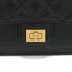 Chanel Reissue Zippy Pouch Quilted Calfskin Black Ruthenium GHW