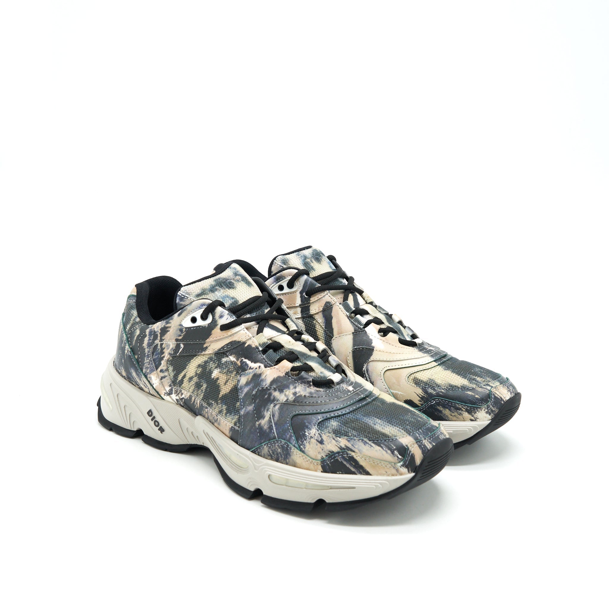 Dior Size 42 Men's Sneakers Grey Multicolour Limited