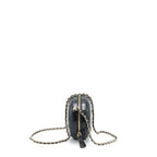 Chanel La Pausa Evening Bag Chevron Calfskin Black LGHW