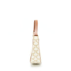 Celine Ava Bag Triomphe Canvas And Leather White