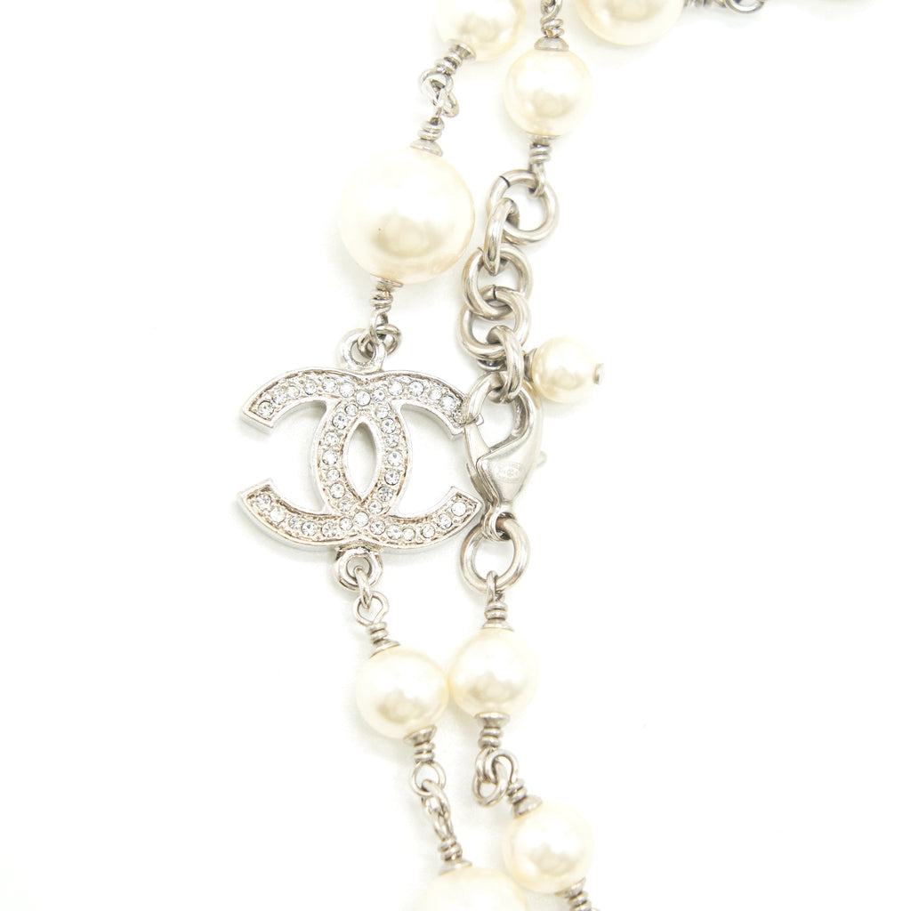 CHANEL CC PEARL LONG NECKLACE SHW