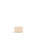 Chanel 22C Zippy Card Holder Caviar Light Beige LGHW