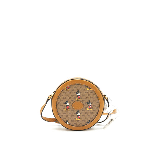 Gucci Disney Mickey GG Supreme Round Bag