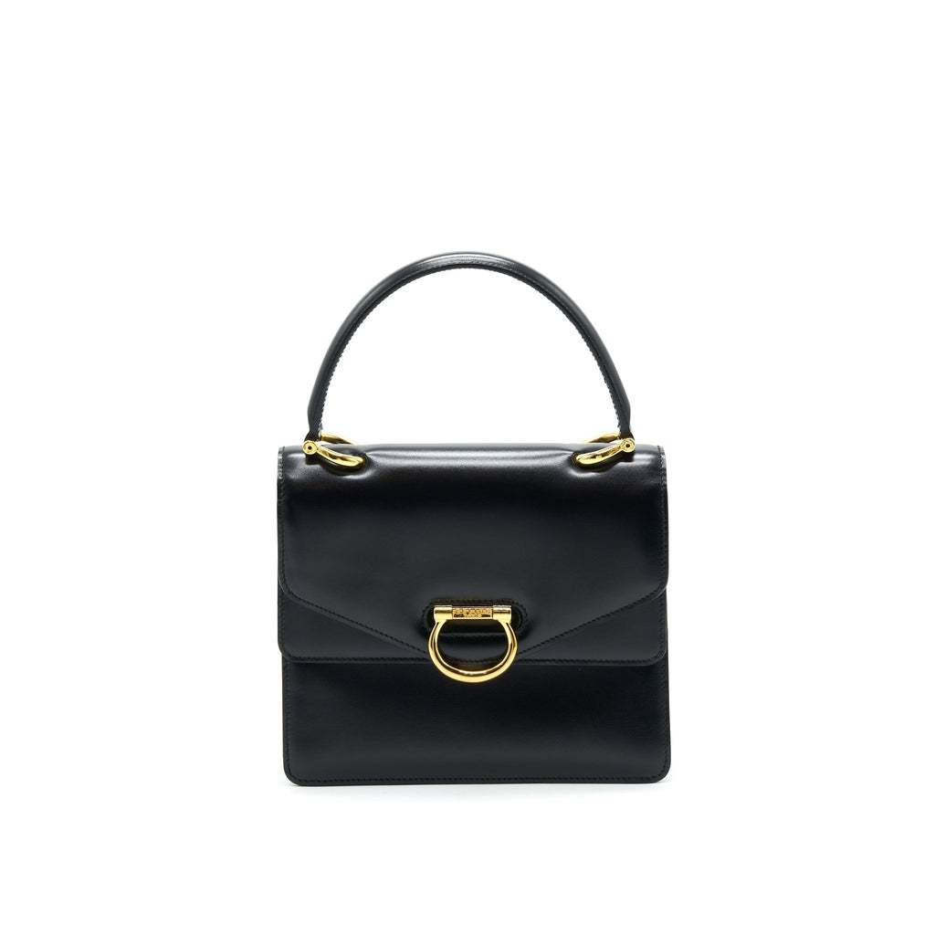 Celine Vintage Top Handle Flap Bag