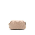 Gucci GG Marmont Small Matelasse Shoulder Bag in Beige