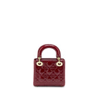 Dior Mini Lady Dior Patent Red LGHW