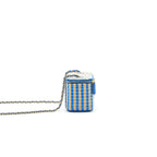 Chanel Vanity with Chain Blue & Beige