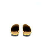 Gucci Size 38 Princetown Slipper Gold With GHW