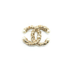 CHANEL CC PERAL BROOCH GHW