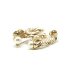 CHANEL CC PERAL BROOCH GHW