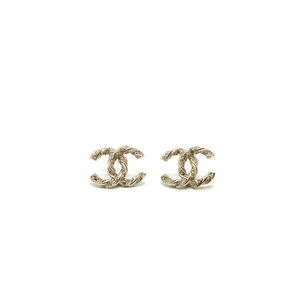 CHANEL CC EARRINGS GHW