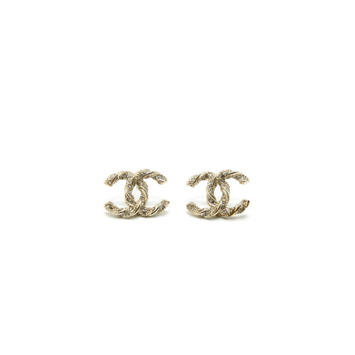CHANEL CC EARRINGS GHW
