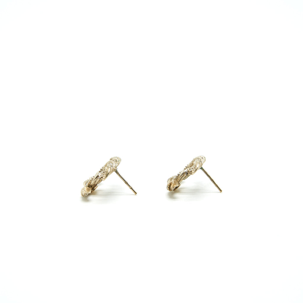 CHANEL CC EARRINGS GHW