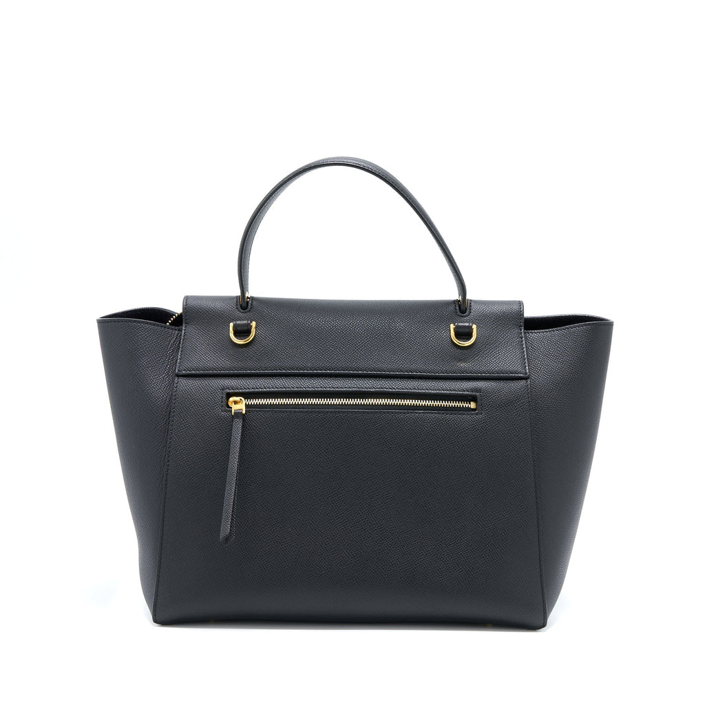 Celine Mini Belt Grained Calfskin Black
