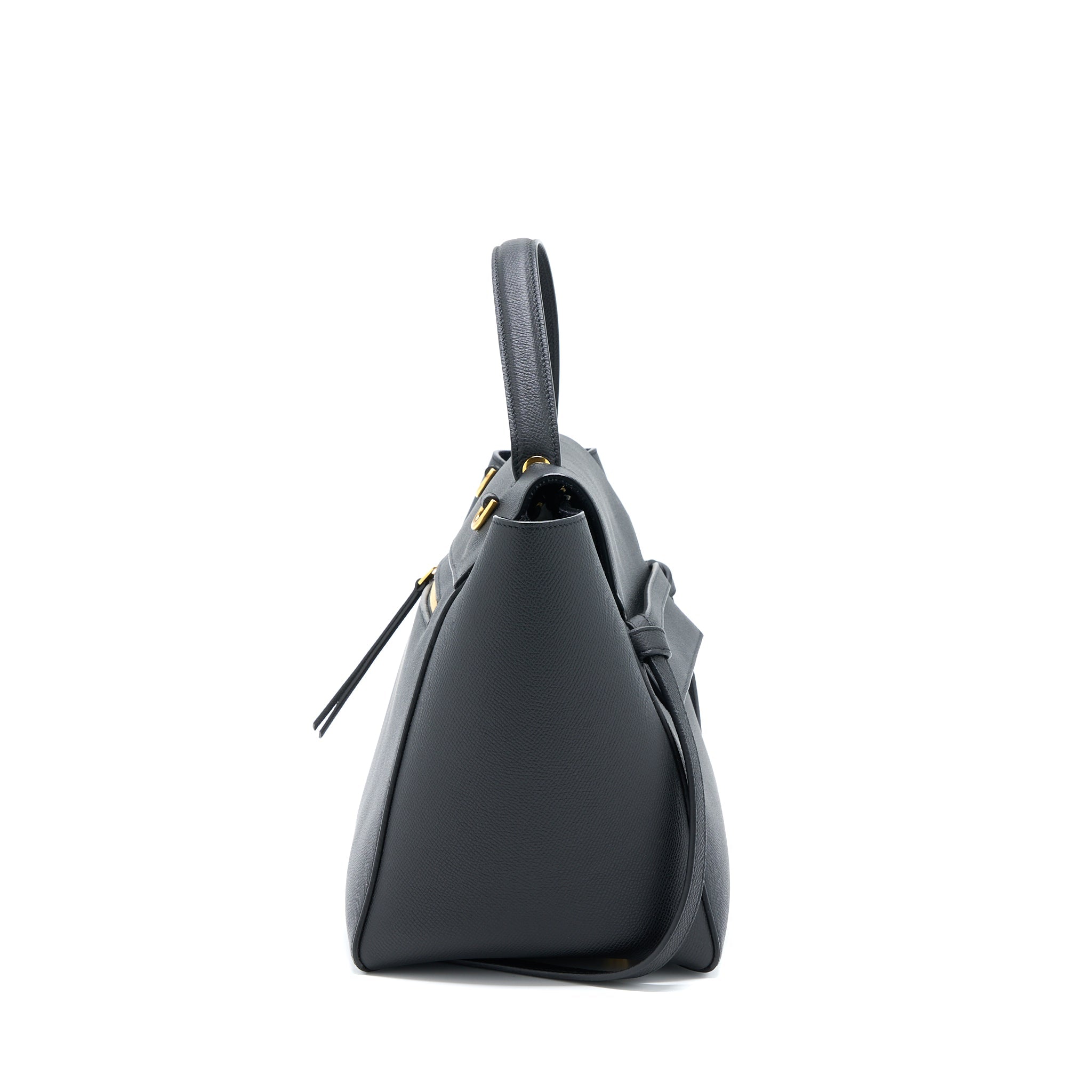Celine Mini Belt Grained Calfskin Black