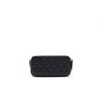 Chanel Double Zip Wallet on Chain Caviar Black LGHW