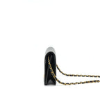 Chanel Vintage Lambskin Flap Bag with Chain Black 24K GHW