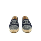 Chanel Size 38 Espadrilles Black/Grey