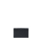 Saint Laurent/YSL Envelop Chain Wallet Caviar Black SHW