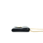 Gucci Grained Calfskin GG Logo Wallet on Chain with GHW