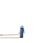 Chanel pearl crush mini flap belt bag denim GHW