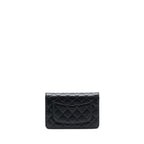 Chanel Classic Wallet On Chain Lambskin Black SHW