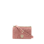 Dior Small Diorama Velvet Dark Pink LGHW