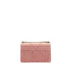 Dior Small Diorama Velvet Dark Pink LGHW
