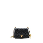 Chanel Mini Square Pearl Crush Lambskin Black GHW
