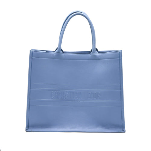 Dior Large Book Tote Light Blue
