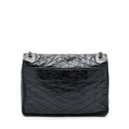 Saint Laurent Large Niki Shoulder Bag Calfskin Black SHW