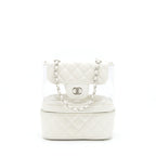 Chanel PVC Aquarium Backpack Aged Calfskin White SHW