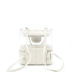 Chanel PVC Aquarium Backpack Aged Calfskin White SHW