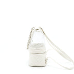 Chanel PVC Aquarium Backpack Aged Calfskin White SHW