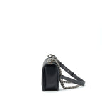 Chanel Medium Boy Calfskin Black Ruthenium Hardware